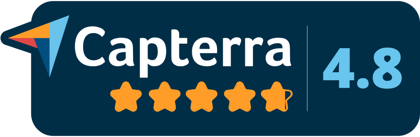 Capterra review badge