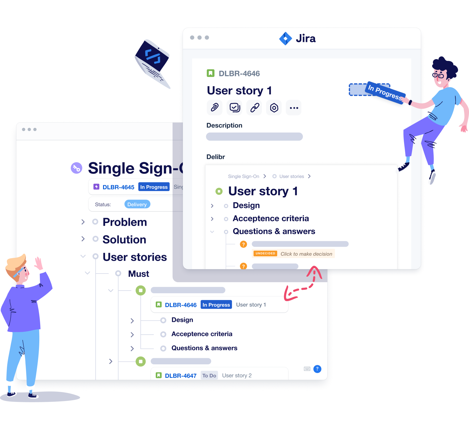 User stories in Delibr